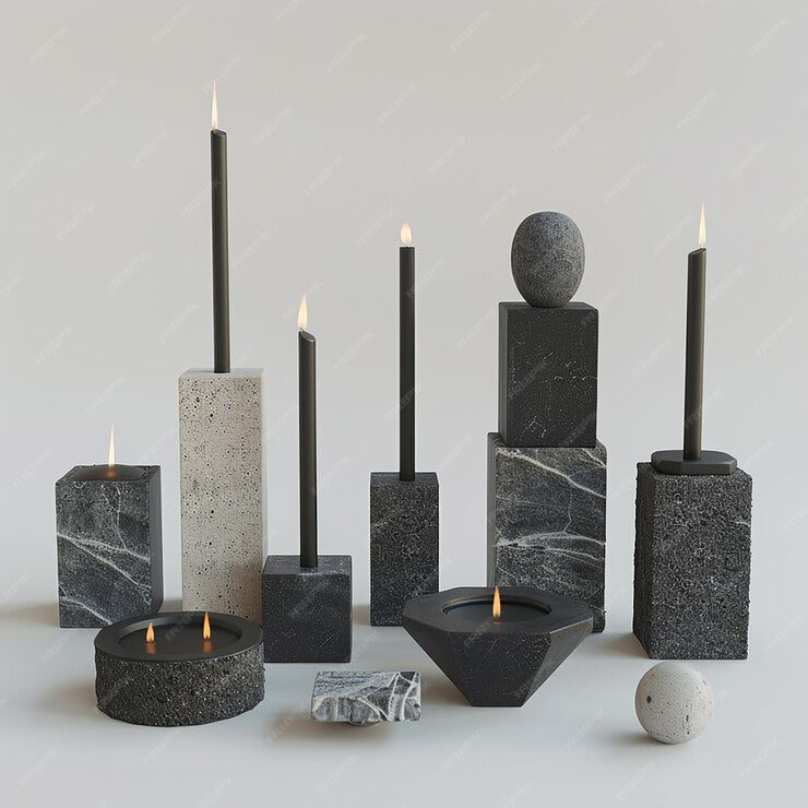 Marble Candle Holders