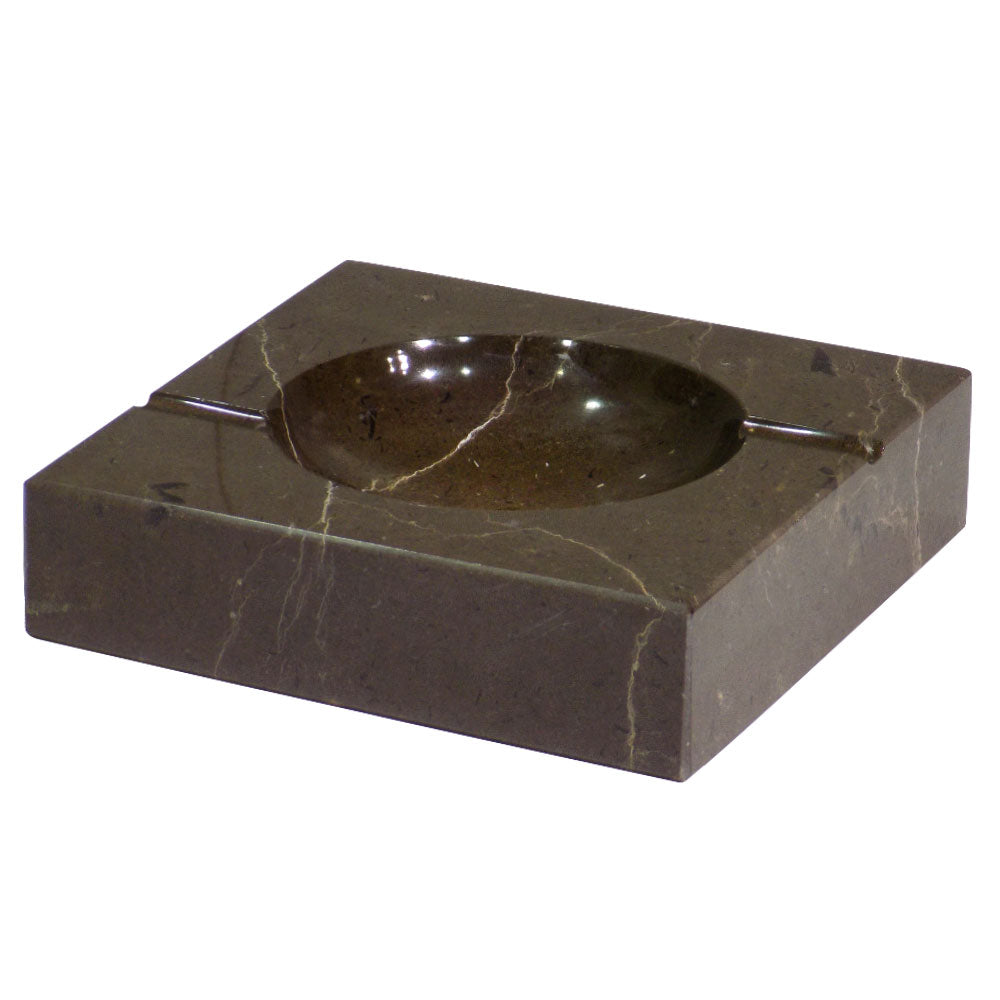 Marble Ashtray - Coffee Brown