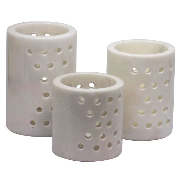 Marble Candle Holder Set