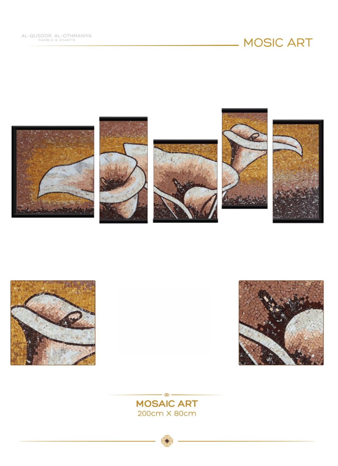 Blooming Harmony Mosaic Art
